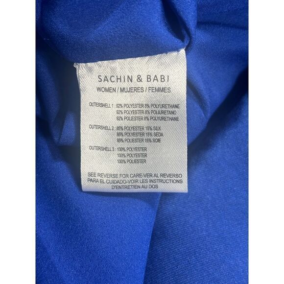 Sachin & Babi NWT Monica Black & Blue Sequined Gown in Size 4 MSRP $1095 - Picture 7 of 8